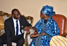 YABATECH Rector and Lady Doja Otedola in the pix during YCT Rector's Courtesy Visit paid to the Matriarch of the Otedolas today.