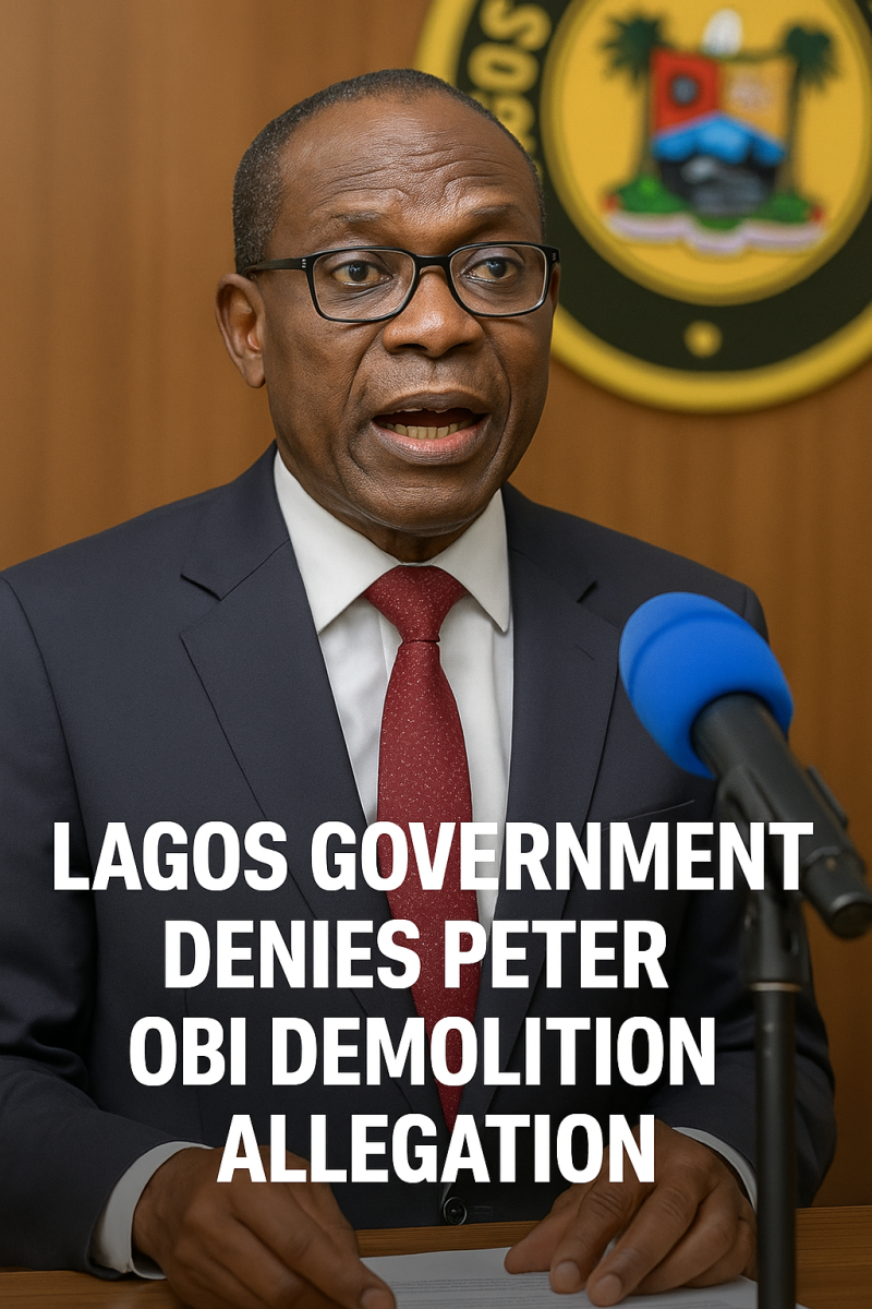 Peter Obi demolition allegation