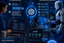 ChatGPT powering enterprise AI, productivity, and intelligent digital conversations.